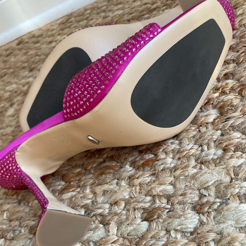 New: Tony Bianco Serri Mule. Pink Satin. Size 10 - Picture 8 of 14
